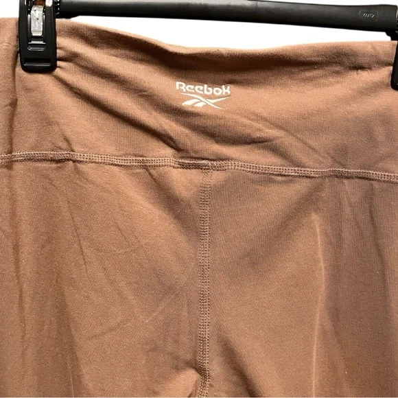 Reebok ID Identity High Rise Cotton Bootcut Active Leggings Utility Brown Large - Picture 5 of 11